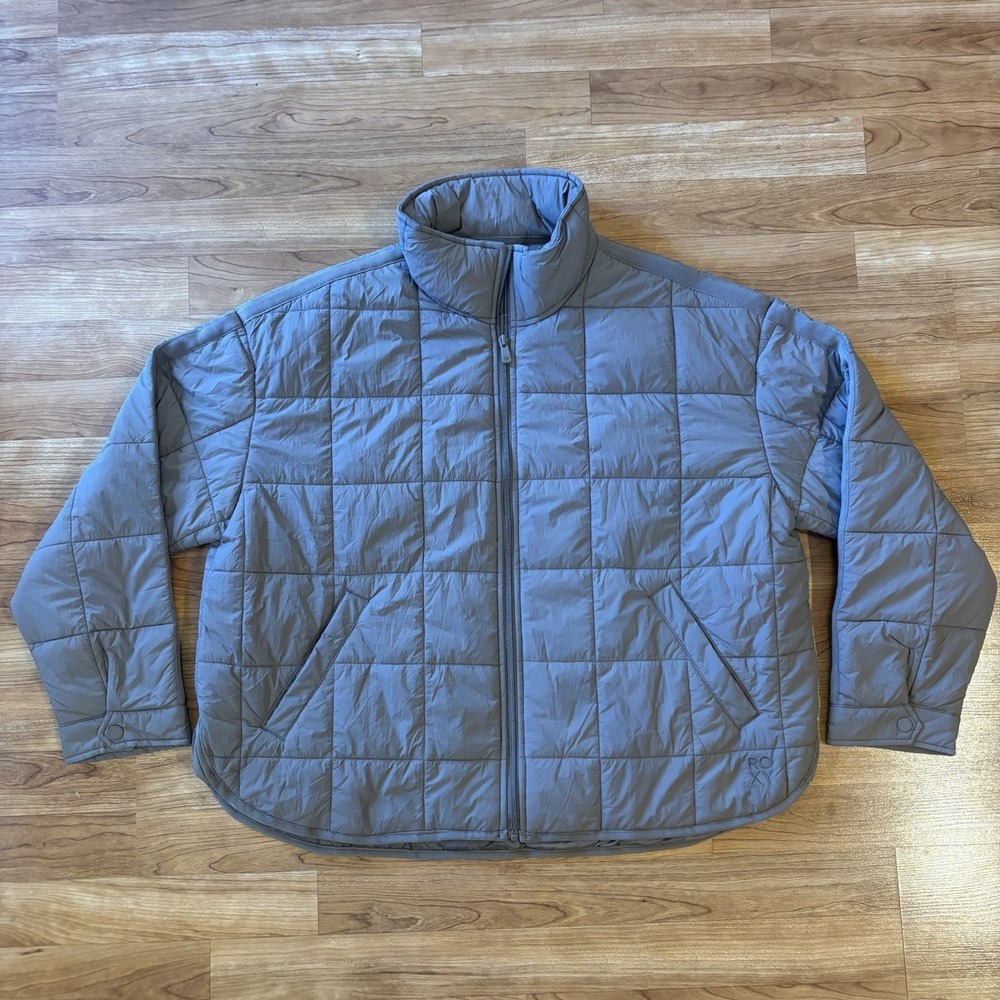 Roxy Women's Quilted Lightweight Puffer Jacket Brown Size XL